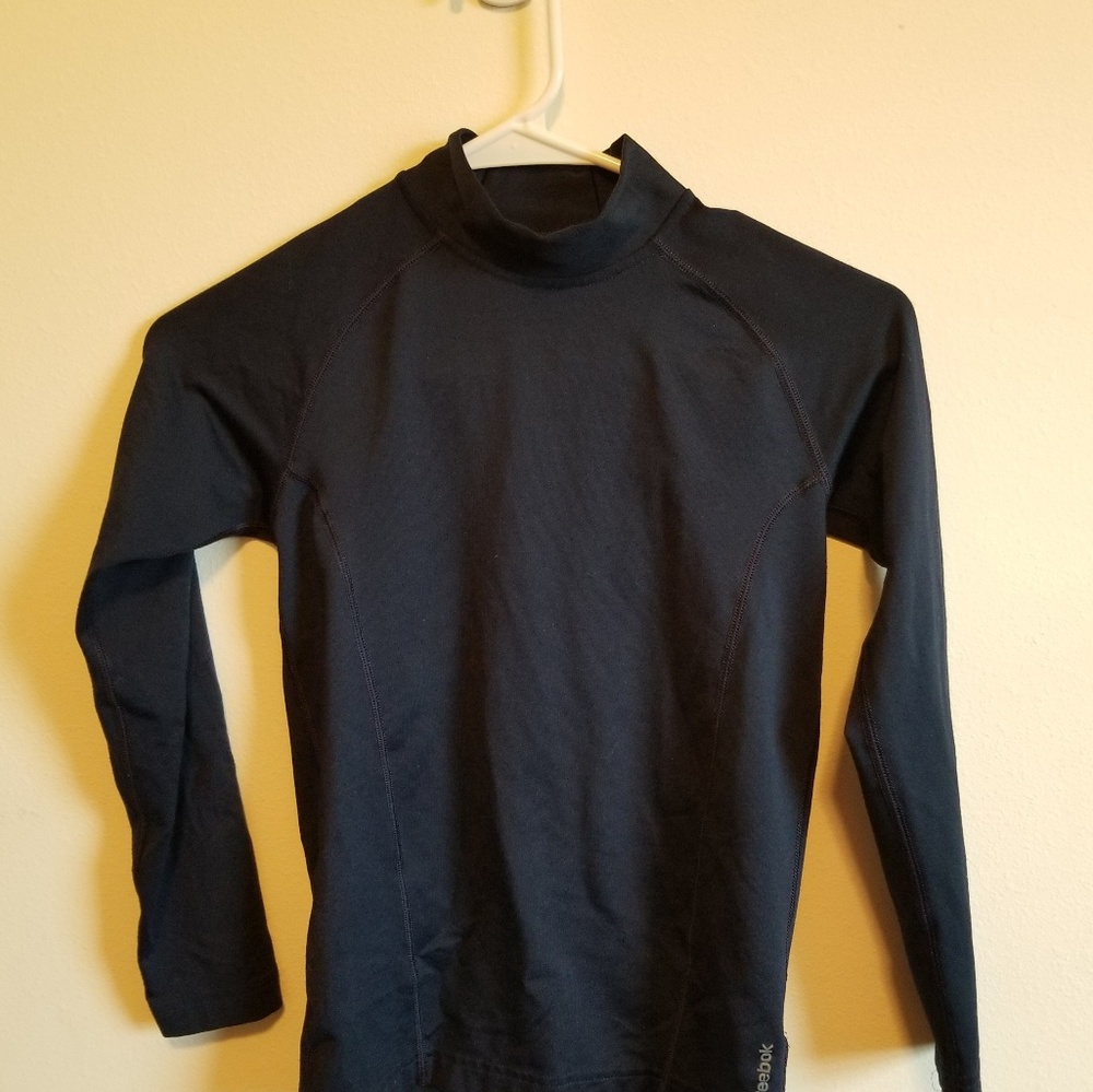 2 Boys size M Reebok long sleeve compression shirt